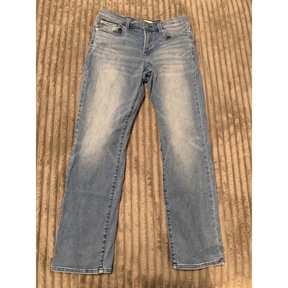 Lucky Brand Mid Rise Straight Leg Jeans Light Wash Blue Denim Size 10/30A